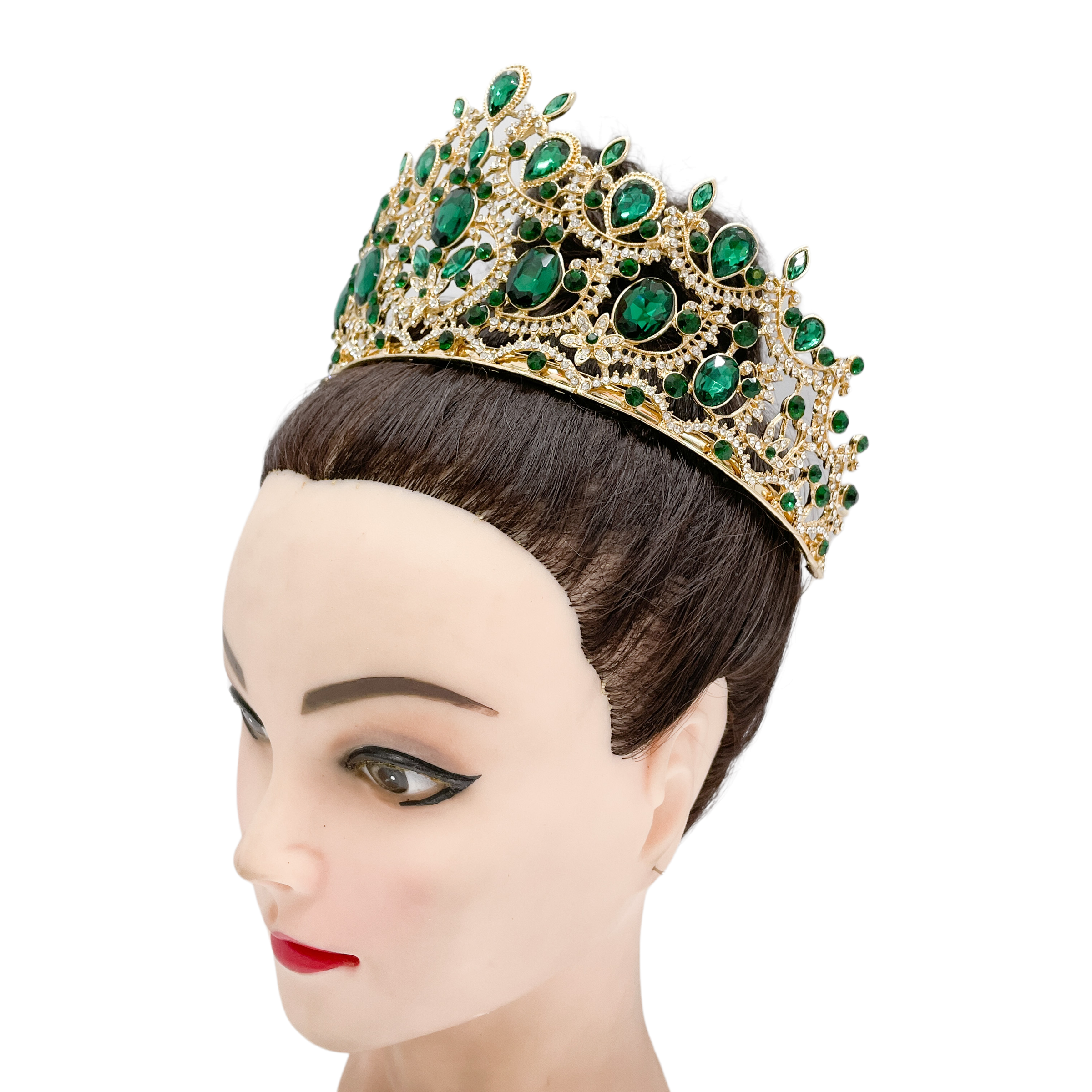 (พร้อมส่งจากไทย) มงกุฏ 105 สีเขียว มงกุฎนางงาม มงกุฎเพชร มงกุฎประกวด สินค้าพร้อมส่ง ไม่ต้องรอนาน งานพรีเมี่ยม