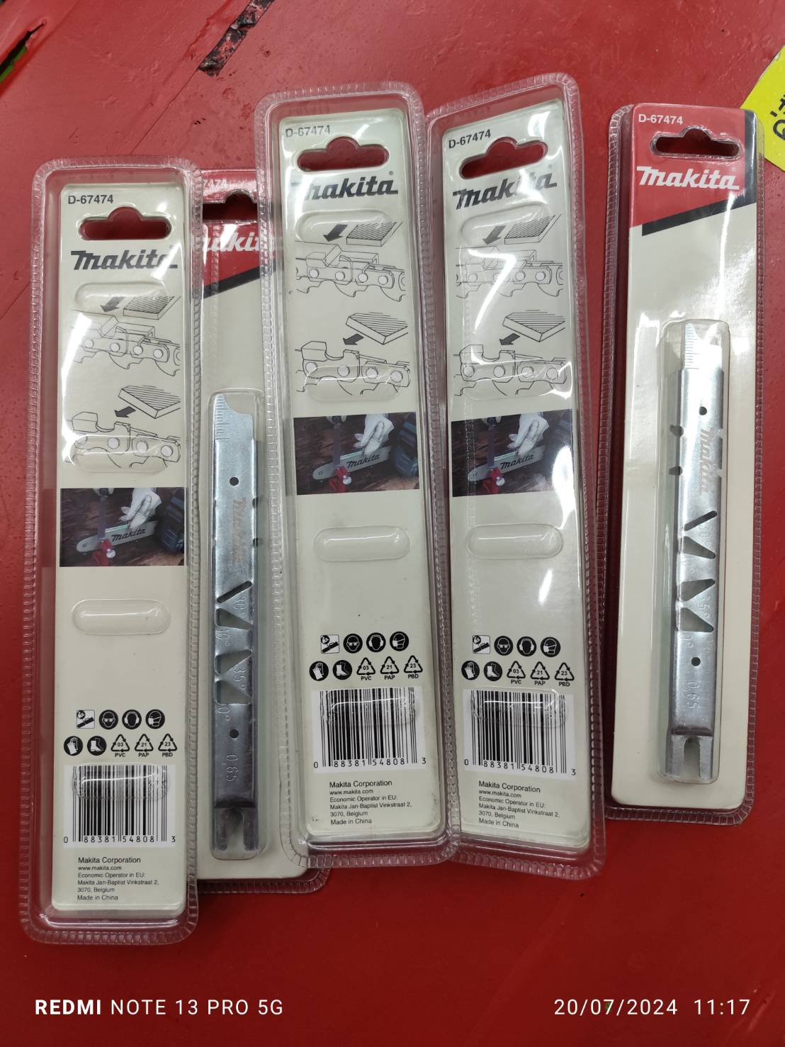 ตัวตั้งความลึก Depth gauge สำหรับเลื่อยโซ่ MAKITA D-67474