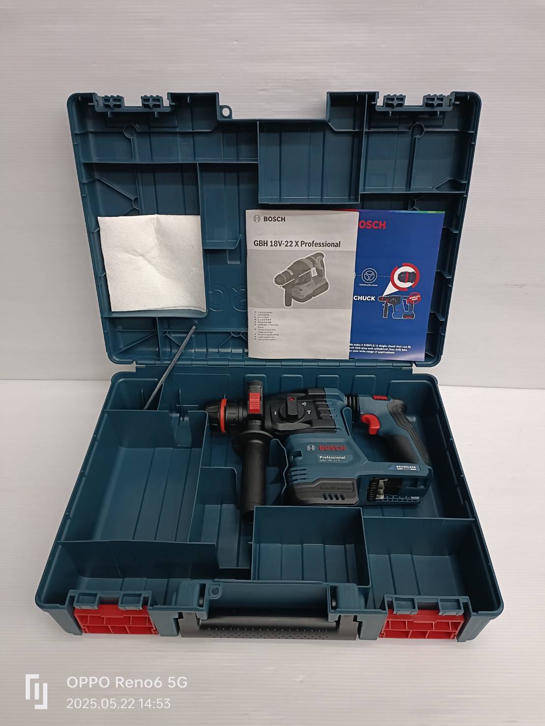 สว่านโรตารี่ไร้สาย GBH18V-22X ONE CHUCK BOSCH SOLO