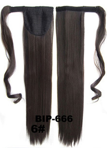 (พร้อมส่ง) วิกหางม้าแบบผูกมีปอยผมตรง ยาว 50 cm
