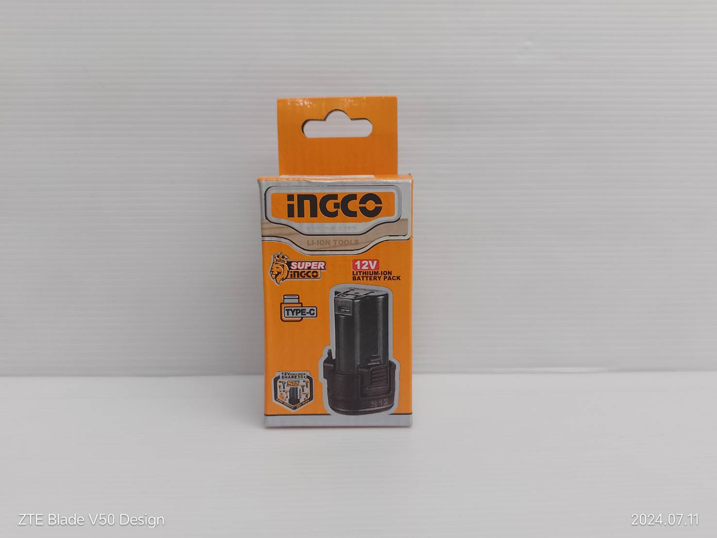 INGCO แบตเตอรี่ไอออน 12 V ขนาด 1.5AH (ชาร์จ TYPE C) รุ่น FBLI12153 ใช้กับสว่านไร้สาย 12V INGCO ทุกกรุ่น