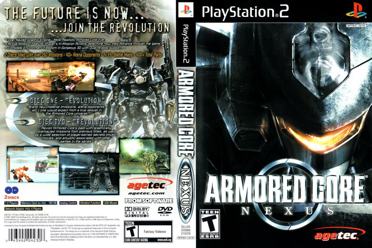 ARMORED CORE NEXUS [US : DVD5 2 Discs]