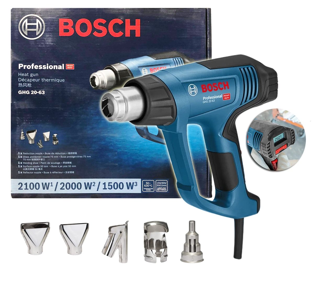 เครื่องเป่าลมร้อน GHG20-63 Kit BOSCH