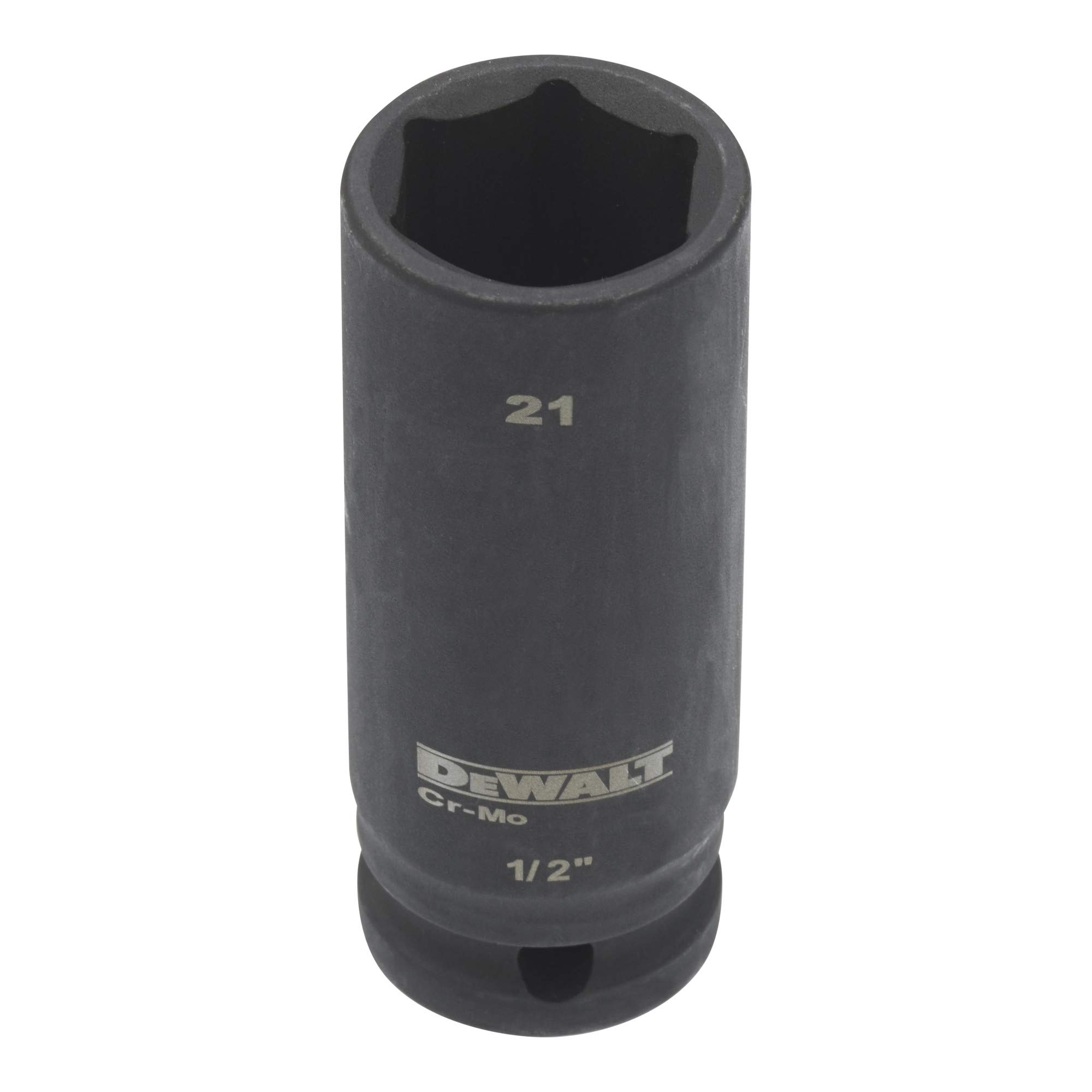 DEWALT ลูกบ๊อกซ์ยาว 1/2 นิ้ว(4 หุน) ขนาด 21 มม. DT7555-QZ