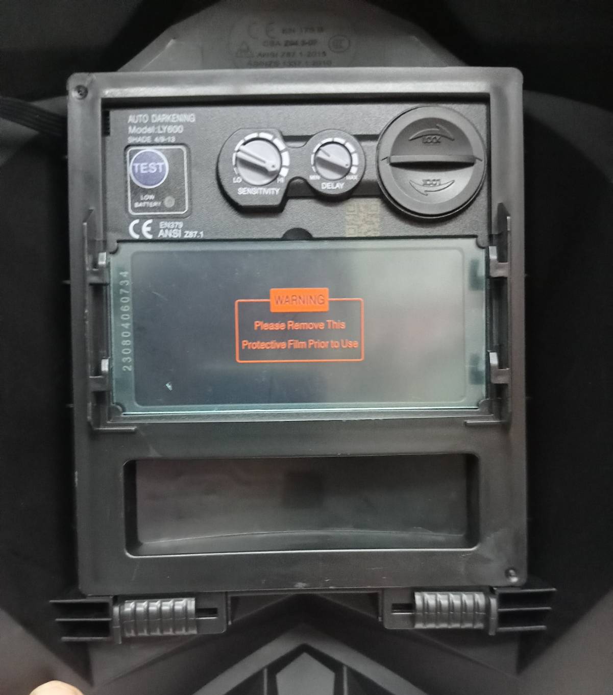 หน้ากากปรับแสงอัตโนมัติ JASIC รุ่น LY600G มีโหมดเครื่องเจียร