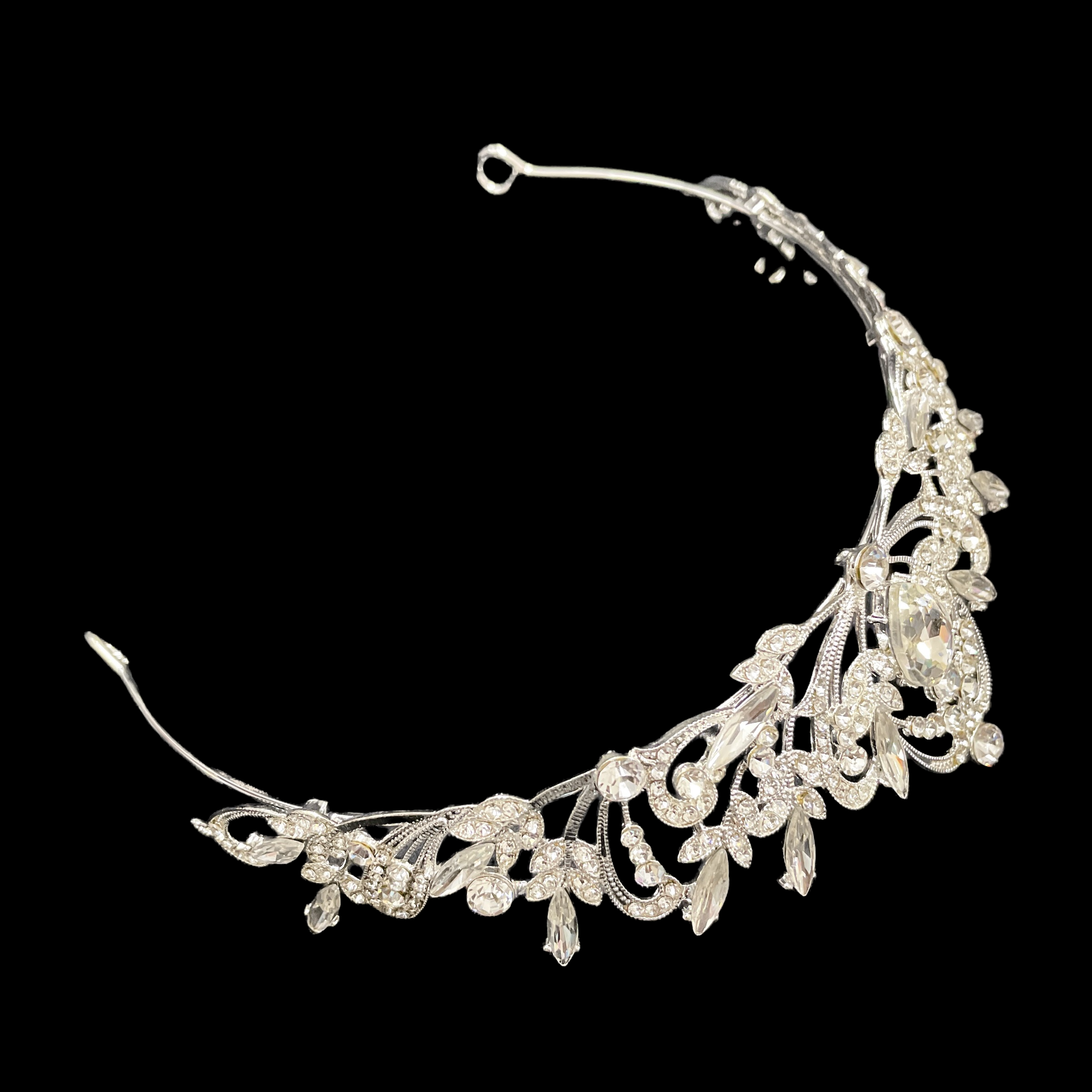 (พร้อมส่ง) เทียร่า 310 สีเงิน งานสวย ปราณีต QCเพชรทุกเม็ด สินค้าพร้อมส่งจากไทย