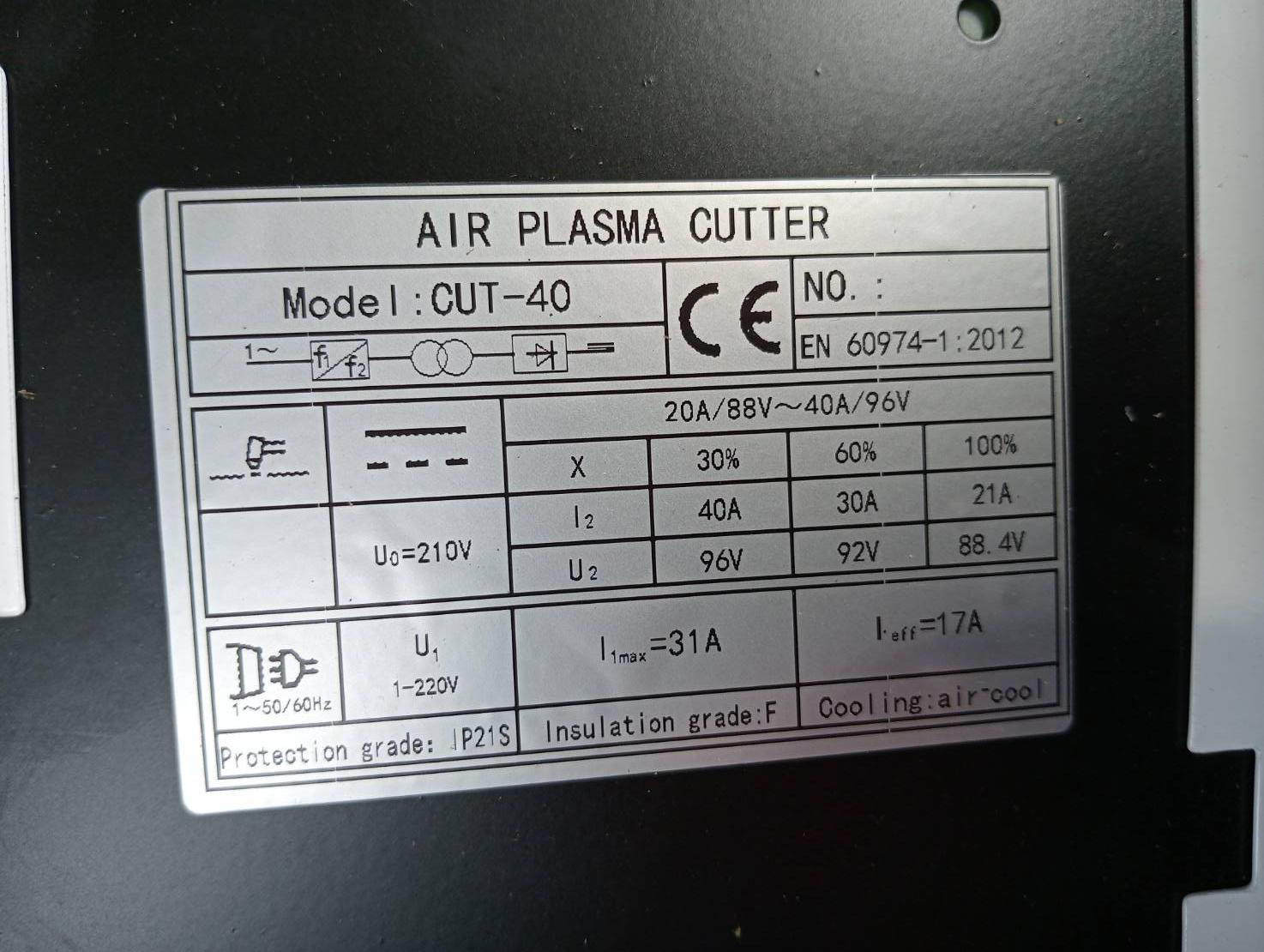 เครื่องตัดพลาสม่า CUT-40 LED ANDELI