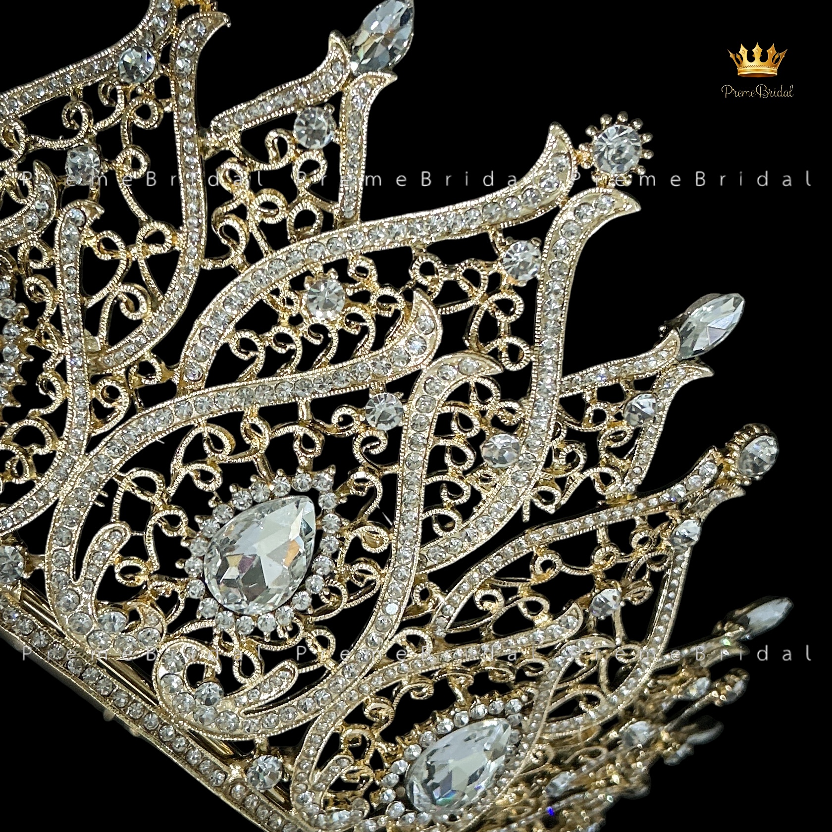 (พร้อมส่งจากไทย) มงกุฏ 115 สีทอง มงกุฎนางงาม มงกุฎเพชร มงกุฎประกวด สวยงามอลังการ ฐานมงวงกลมปรับได้ สินค้าพร้อมส่ง ไม่ต้องรอนาน งานพรีเมี่ยม