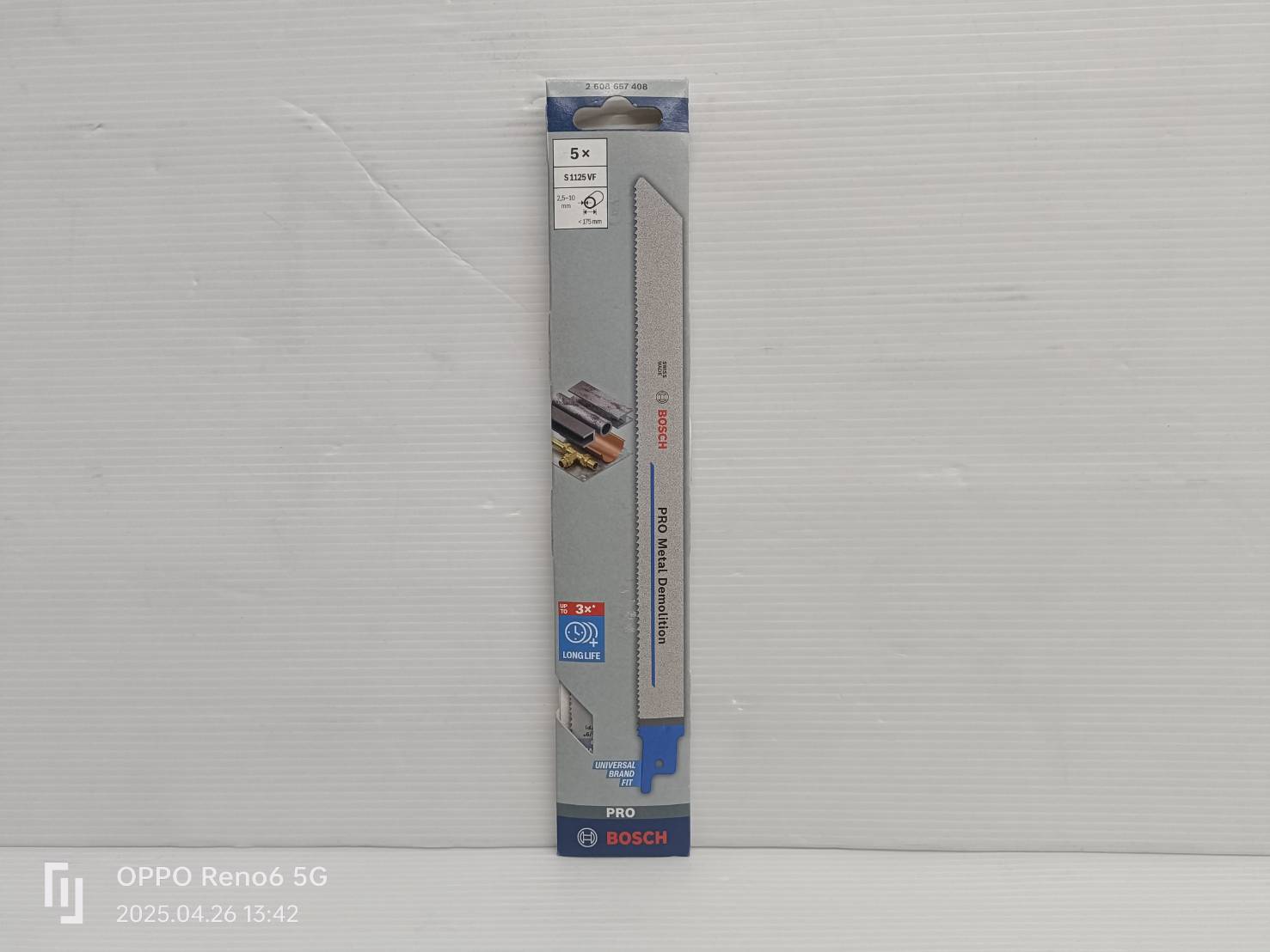 ใบเซเบอร์ S1125VF BOSCH #2608657408