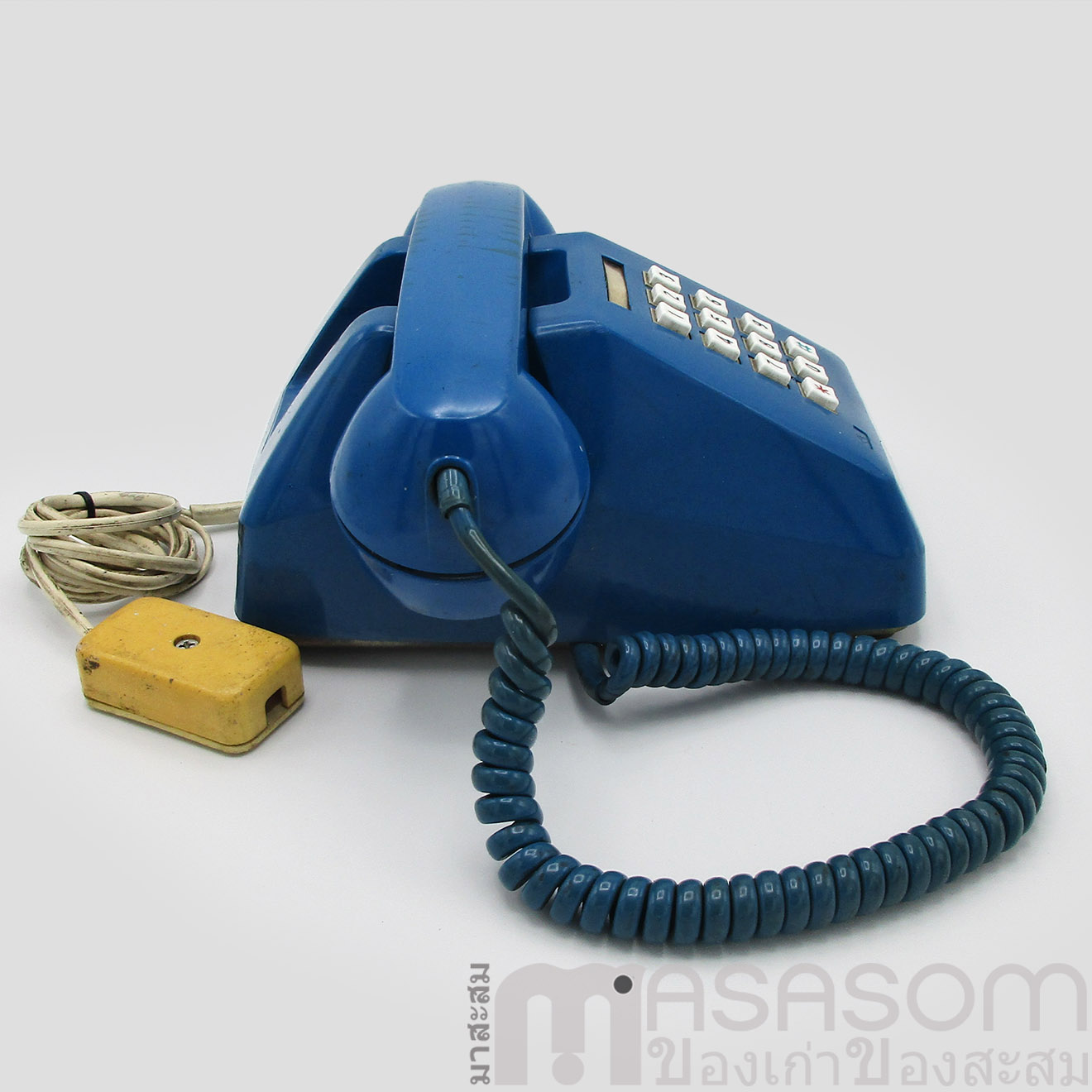 โทรศัพท์วินเทจสีน้ำเงิน
