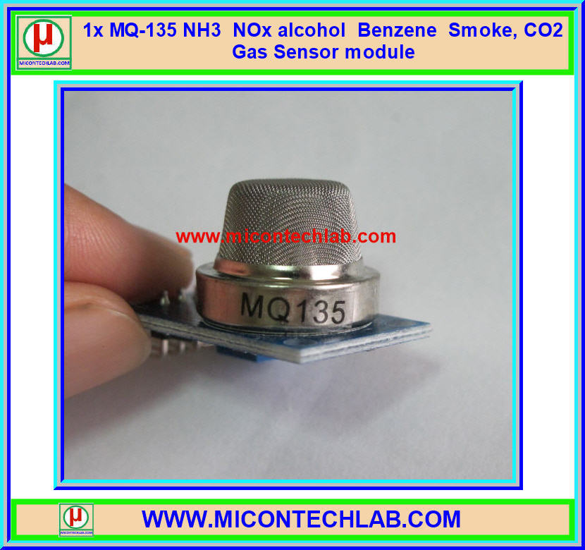 1x MQ-135 NH3,NOx, alcohol, Benzene, smoke,CO2 MQ135 Gas Sensor Module