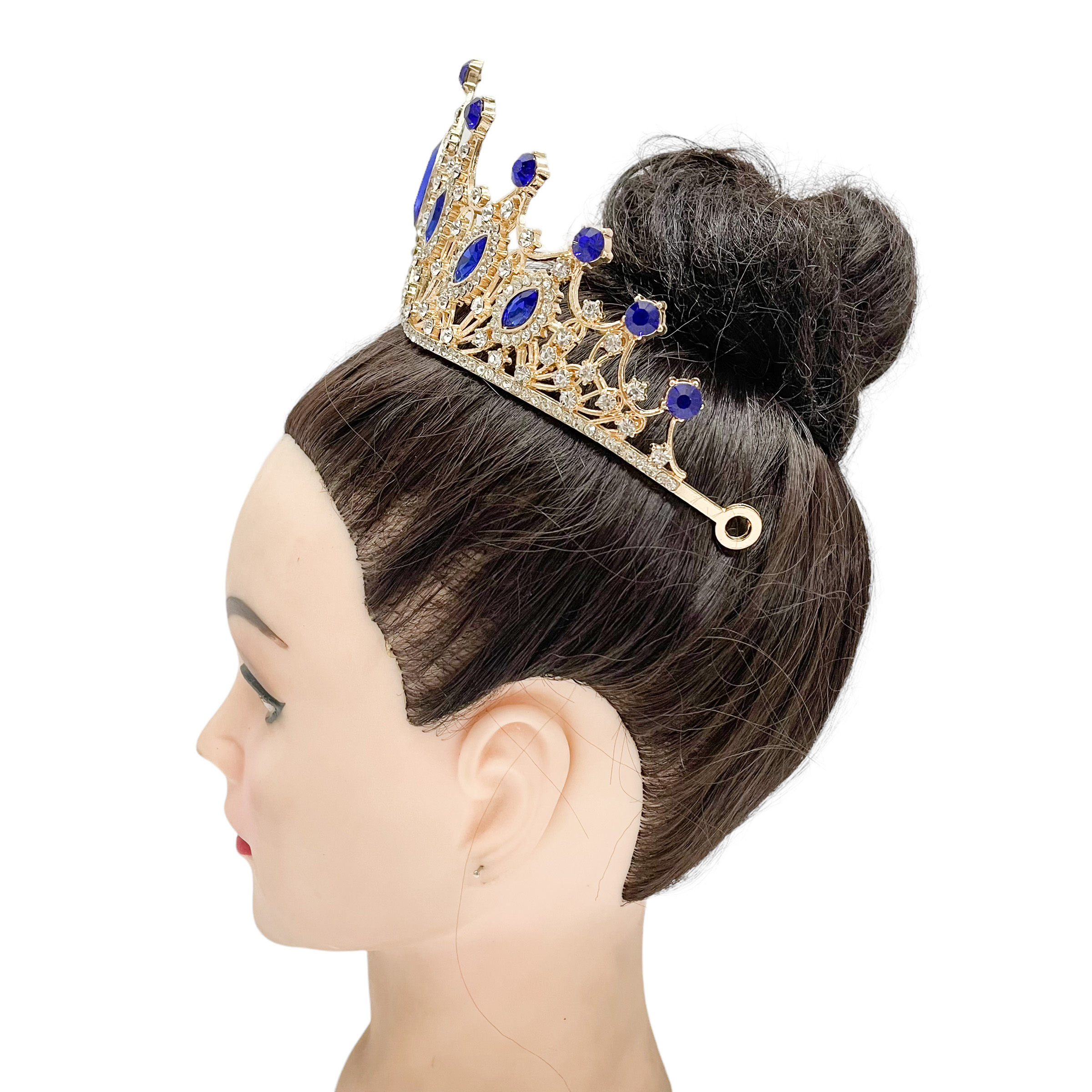 (พร้อมส่ง) เทียร่า 303 สีทอง-น้ำเงิน มงกุฎนางงาม งานสวย ปราณีต QCเพชรทุกเม็ด สินค้าพร้อมส่งจากไทย