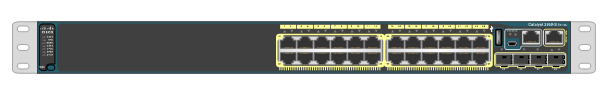 WS-C2960S-24TS-L Cisco Catalyst 2960S-24TS-L - Switch - Managed - 24 x 10/100/1000 + 4 x SFP - rack-mountable