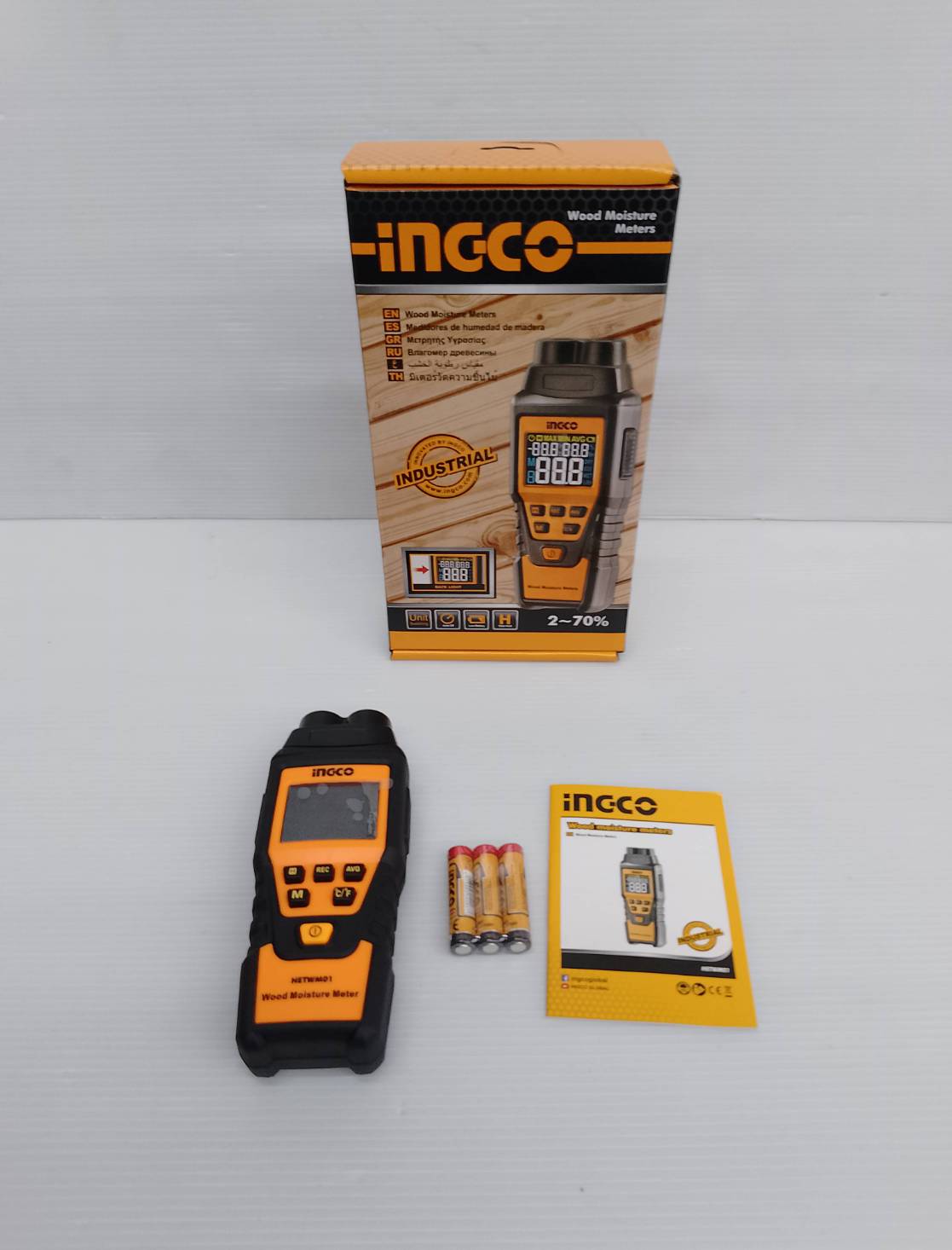 เครื่องวัดความชื้นไม้ HETWM01 INGCO