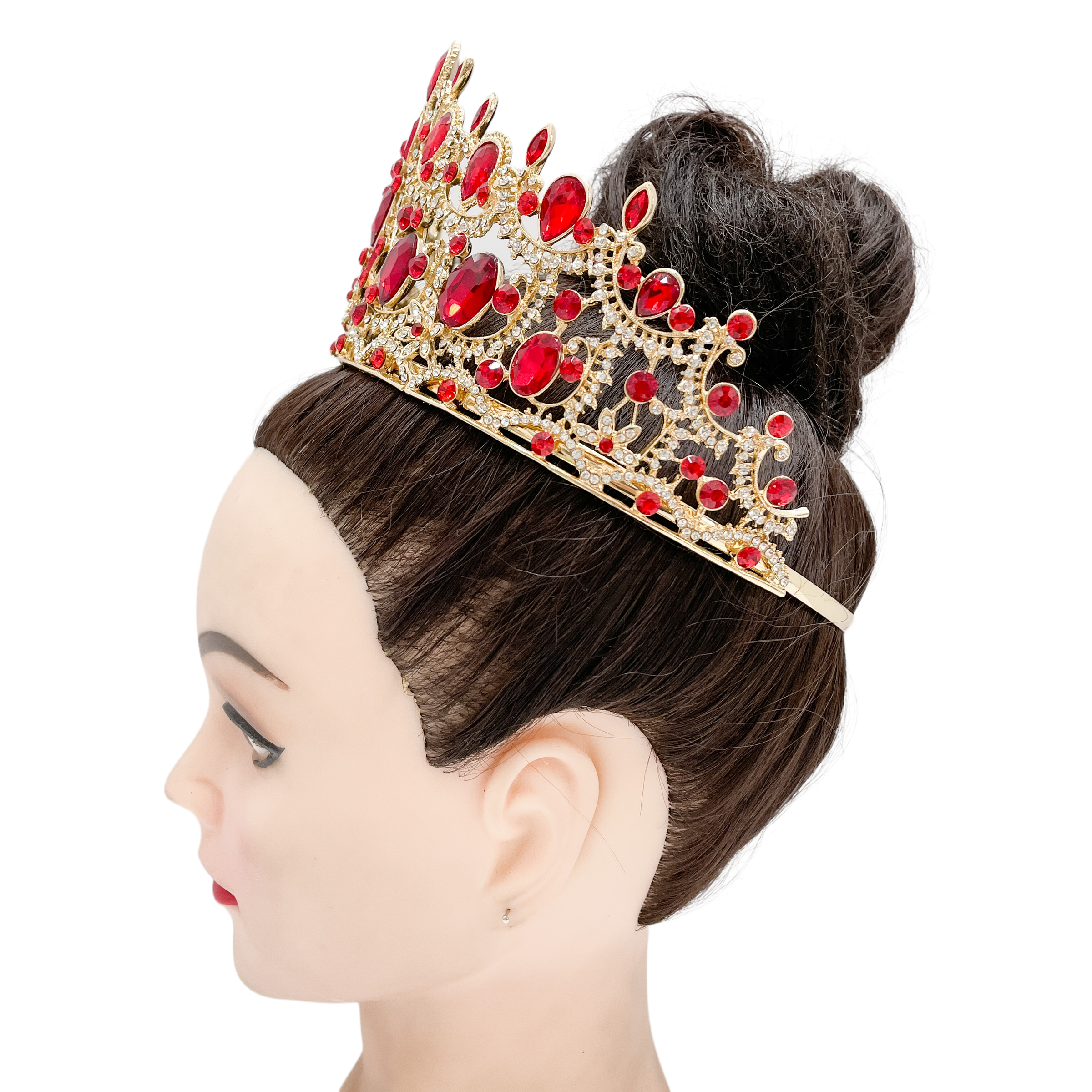 (พร้อมส่งจากไทย) มงกุฏ 105 สีแดง มงกุฎนางงาม มงกุฎเพชร มงกุฎประกวด สินค้าพร้อมส่ง ไม่ต้องรอนาน งานพรีเมี่ยม