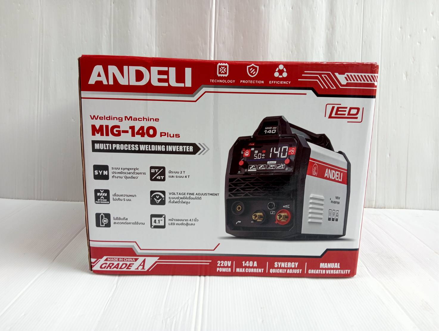 ตู้เชื่อม3ระบบ MIG-140PLUS Ver.5 ANDELI (แอนดิลี)