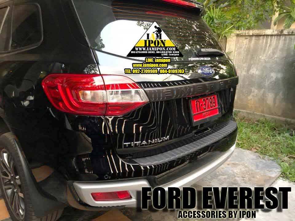 REAR TRUNK LID COVER FORD EVEREST WILDTRAK SPEC คาดคิ้วฝาท้ายสีไวล์ดแทรคฟอร์ดเอเวอเรสต์