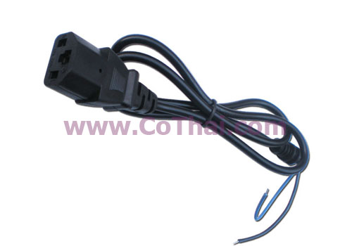ปลั๊กสี่เหลี่ยม(ปลั๊กAC) ตัวผู้ สายตรง พร้อมสาย 75cm 0.5mm