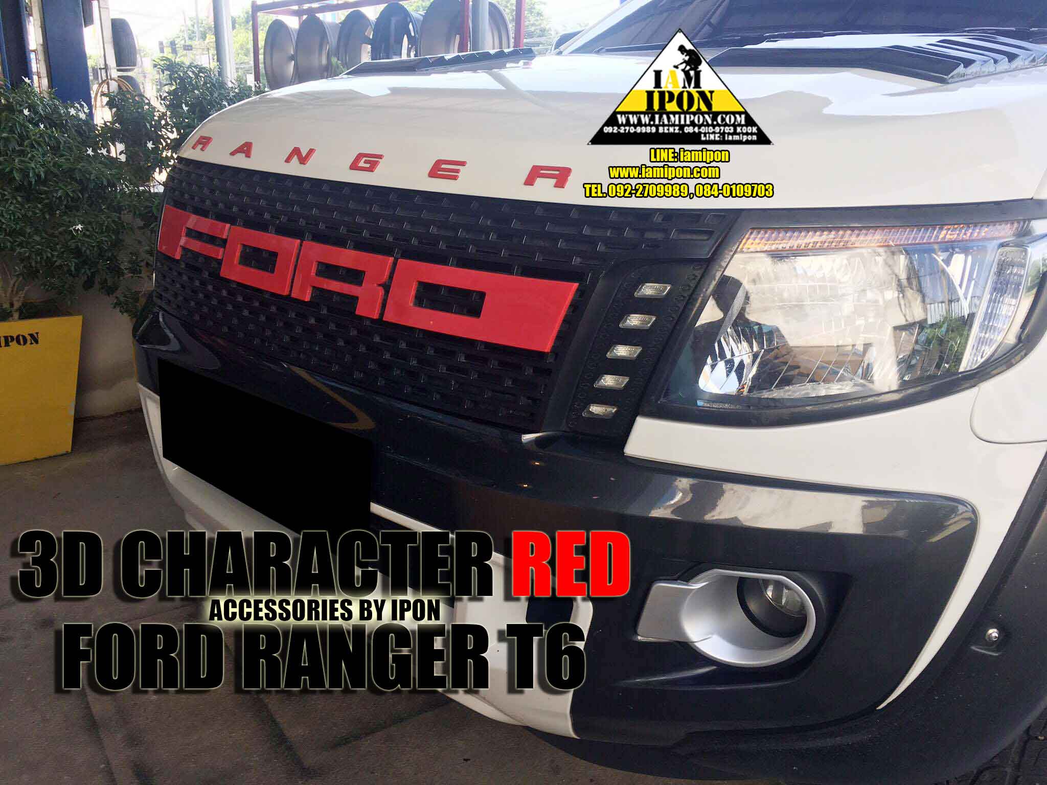CHARACTER FORD RANGER T6-MC COLOR ตัวอักษรฟอร์ดเรนเจอร์ T6-MC รวมทุกสี