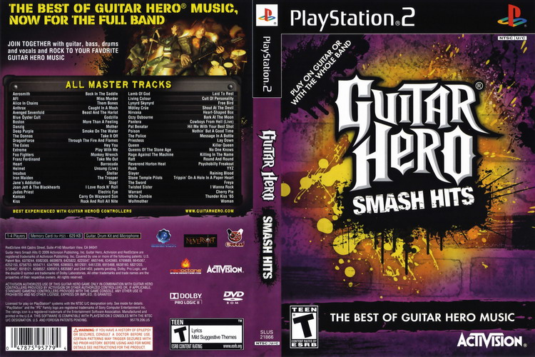 GUITAR HERO SMASH HITS [US : DVD5 1 Disc]