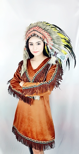 ชุดอินเดียแดงหญิง