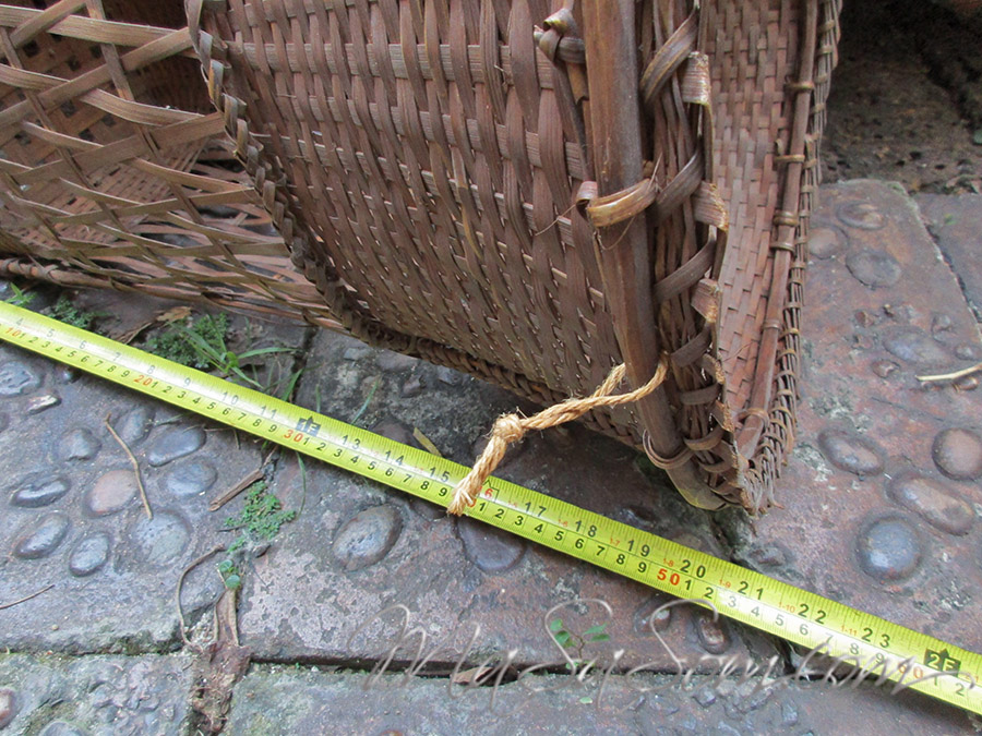 ตะกร้าไม้ไผ่สานของชาวเขา TK3