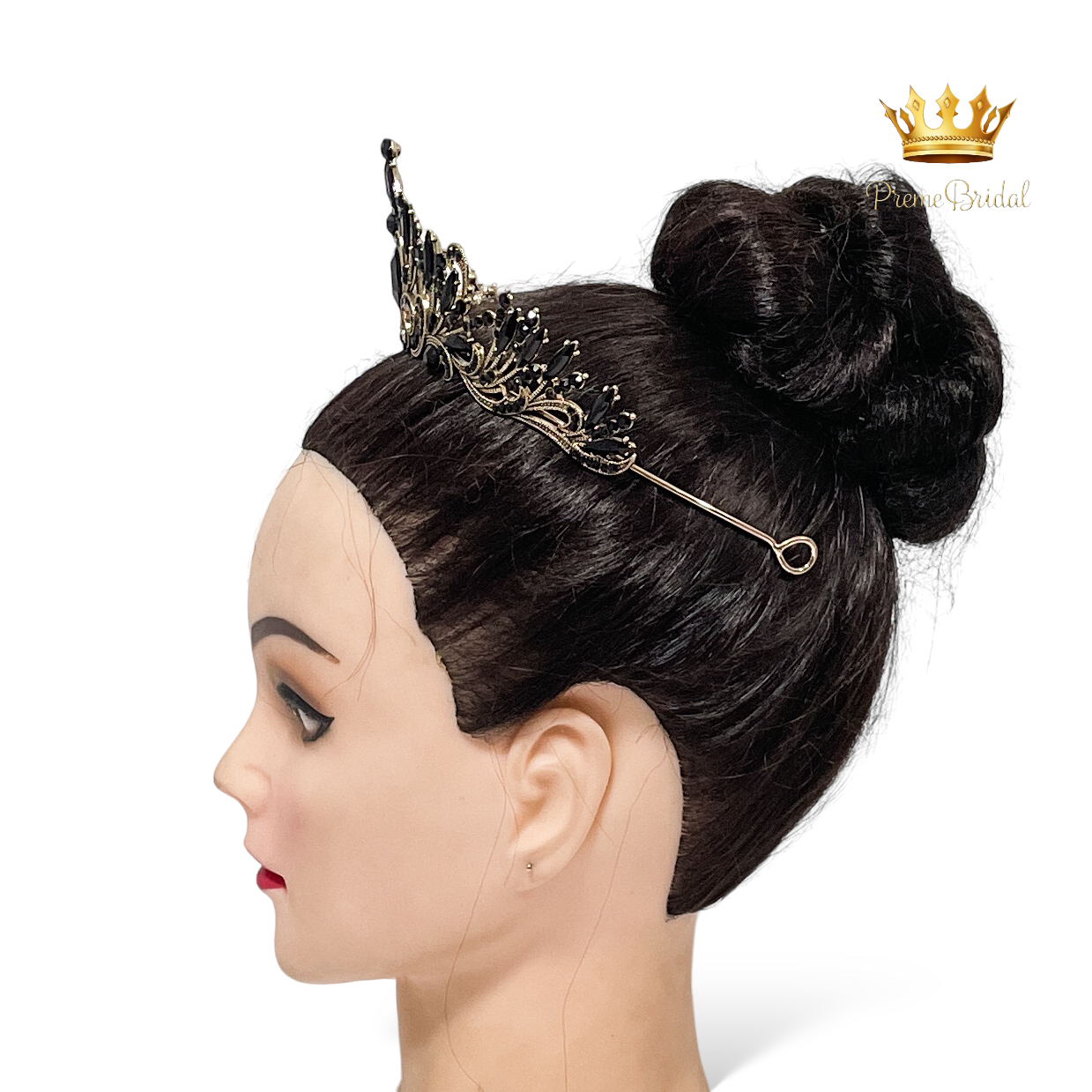 (พร้อมส่ง) มงกุฎสีดำ 331 มงกุฎนางงาม งานสวย ปราณีต QCเพชรทุกเม็ด สินค้าพร้อมส่งจากไทย