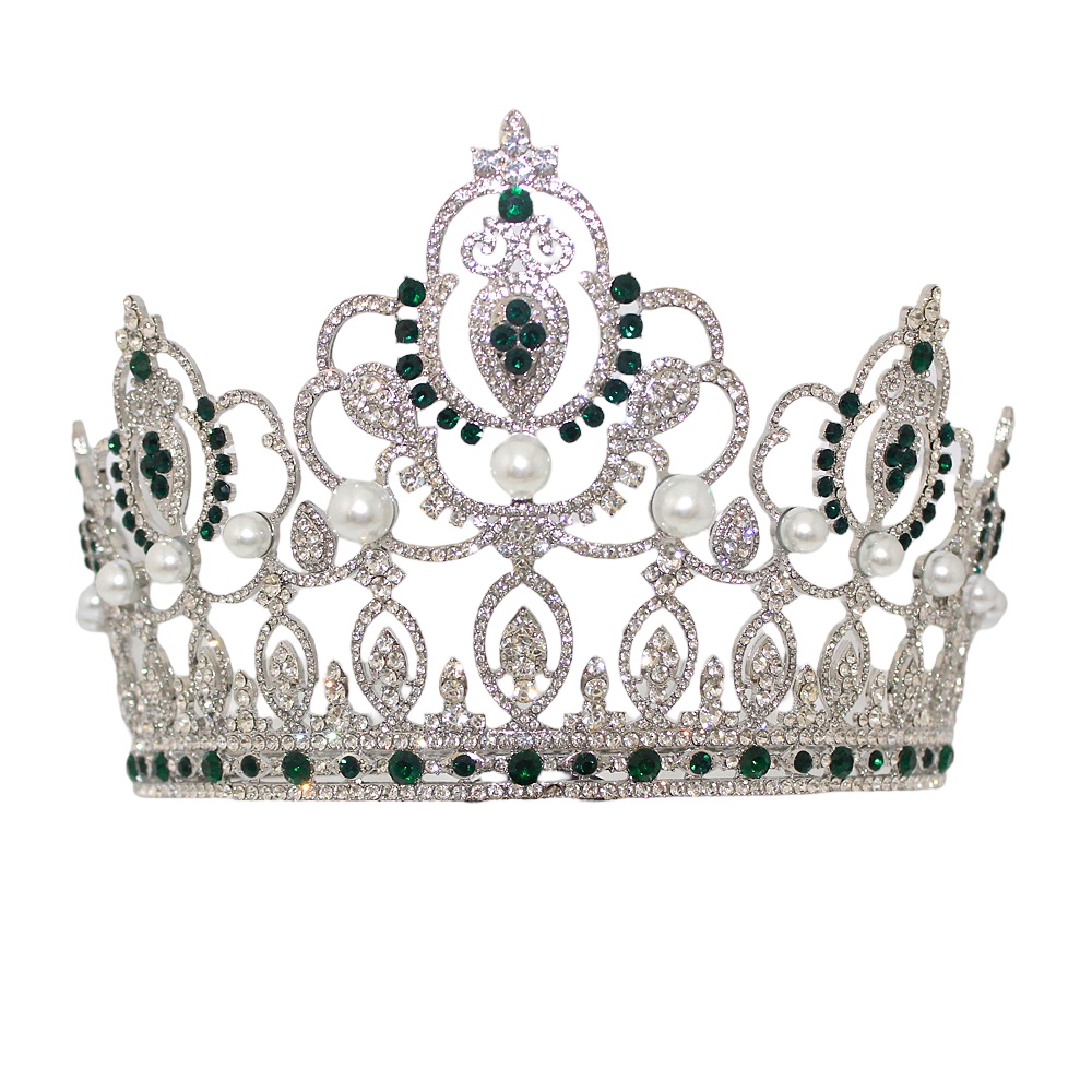 (พร้อมส่ง) มงกุฏ 092 สีเขียว มงกุฎนางงาม มงกุฎเพชร มงกุฎประกวด สินค้าพร้อมส่ง ไม่ต้องรอนาน งานพรีเมี่ยม
