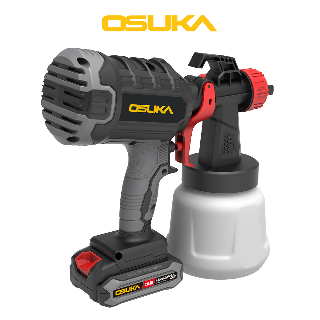 SET A : กาพ่นสีไร้สาย 20V OCSG776+แบต 20V 2.0Ah OCB-202 OSUKA