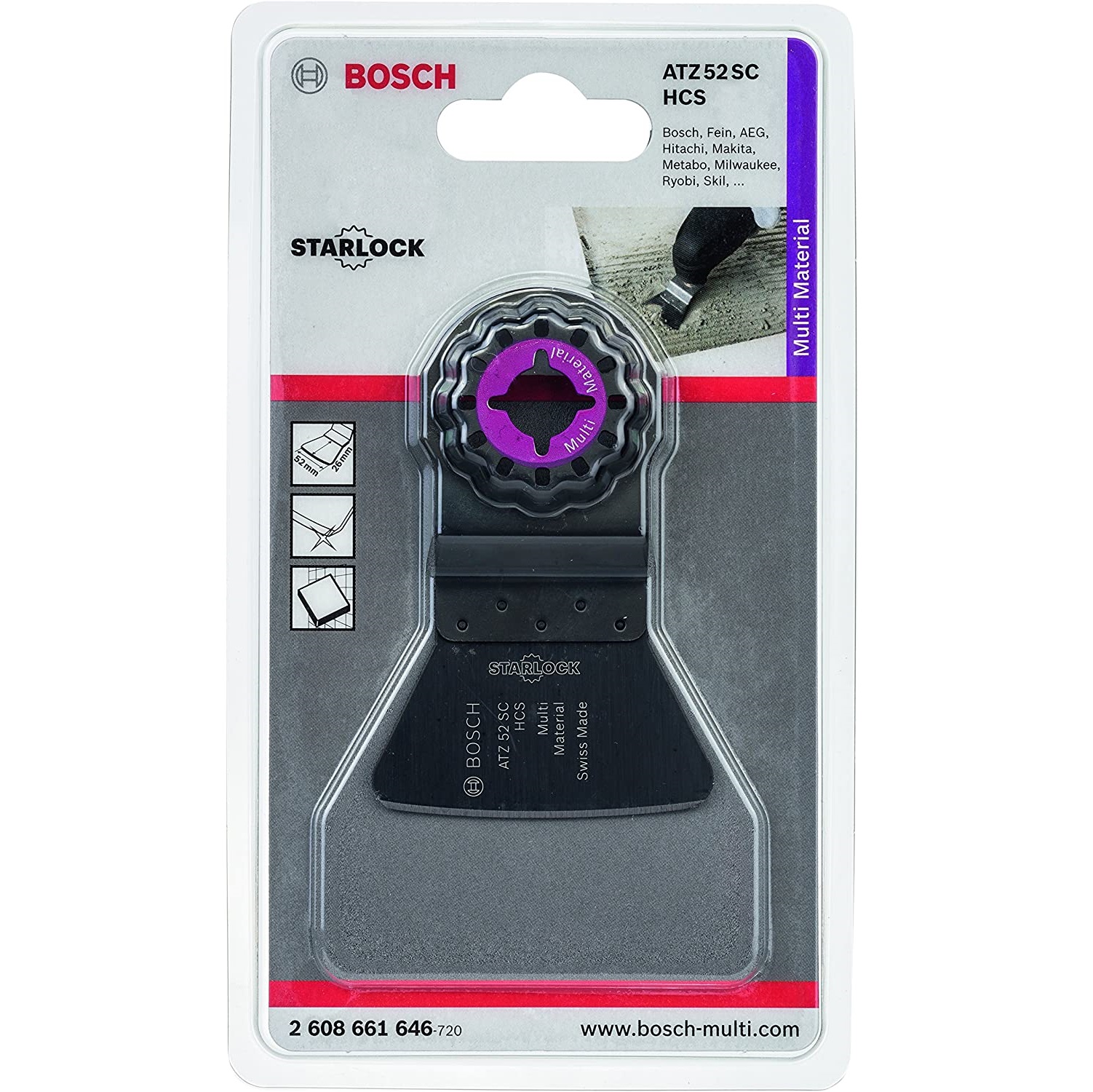ใบมัลติทูล ATZ52SC BOSCH #2608661646
