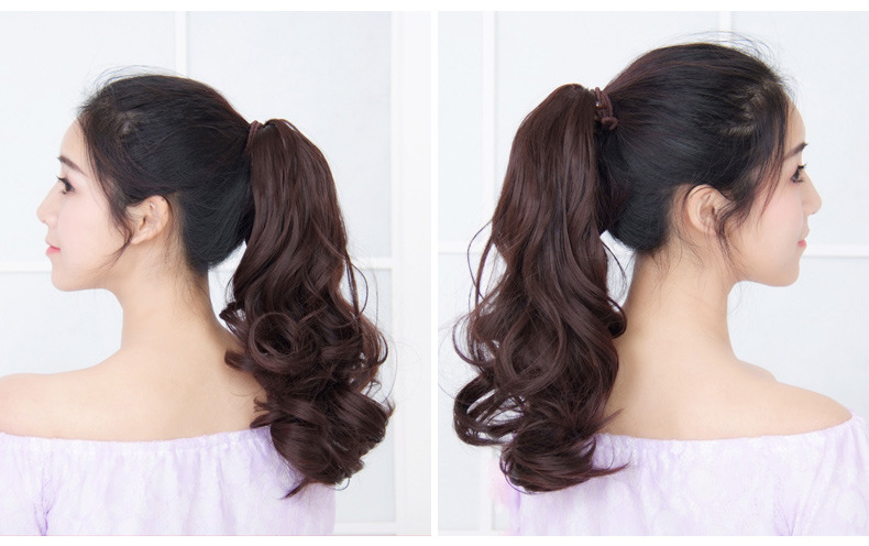 (พร้อมส่ง) 152 วิกผมหางม้า Ponytail ยาว 35 cm (แบบหนีบ)