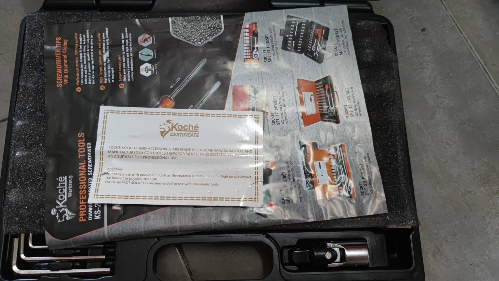 ชุดบล็อก1/4-1/2 Koche 96ชิ้น SI-9606(6PT)