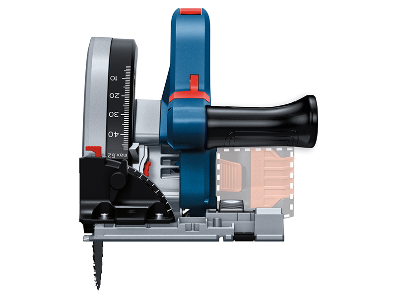 เลื่อยวงเดือนแบบรางไร้สาย GKT18V-52GC BOSCH SOLO (ไม่รวมราง)