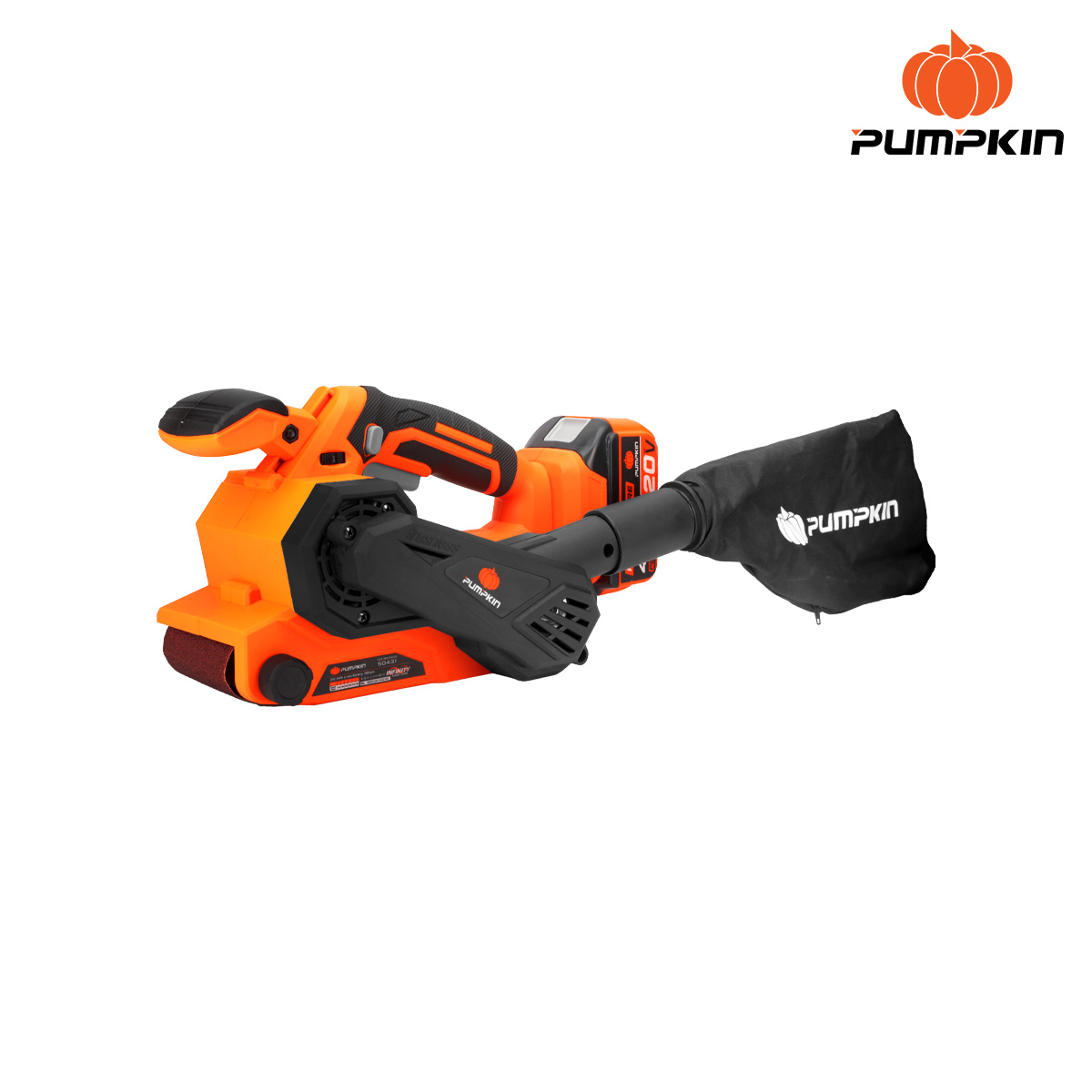 ขัดกระดาษทรายสายพาน3" 20V INF-BS76CB PUMPKIN 50431 (เครื่องเปล่า)