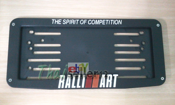 กรอบทะเบียนรถยนต์ RALLIART สำหรับสาวก MITSUBISHI ส่งฟรี EMS ทั่วไทย