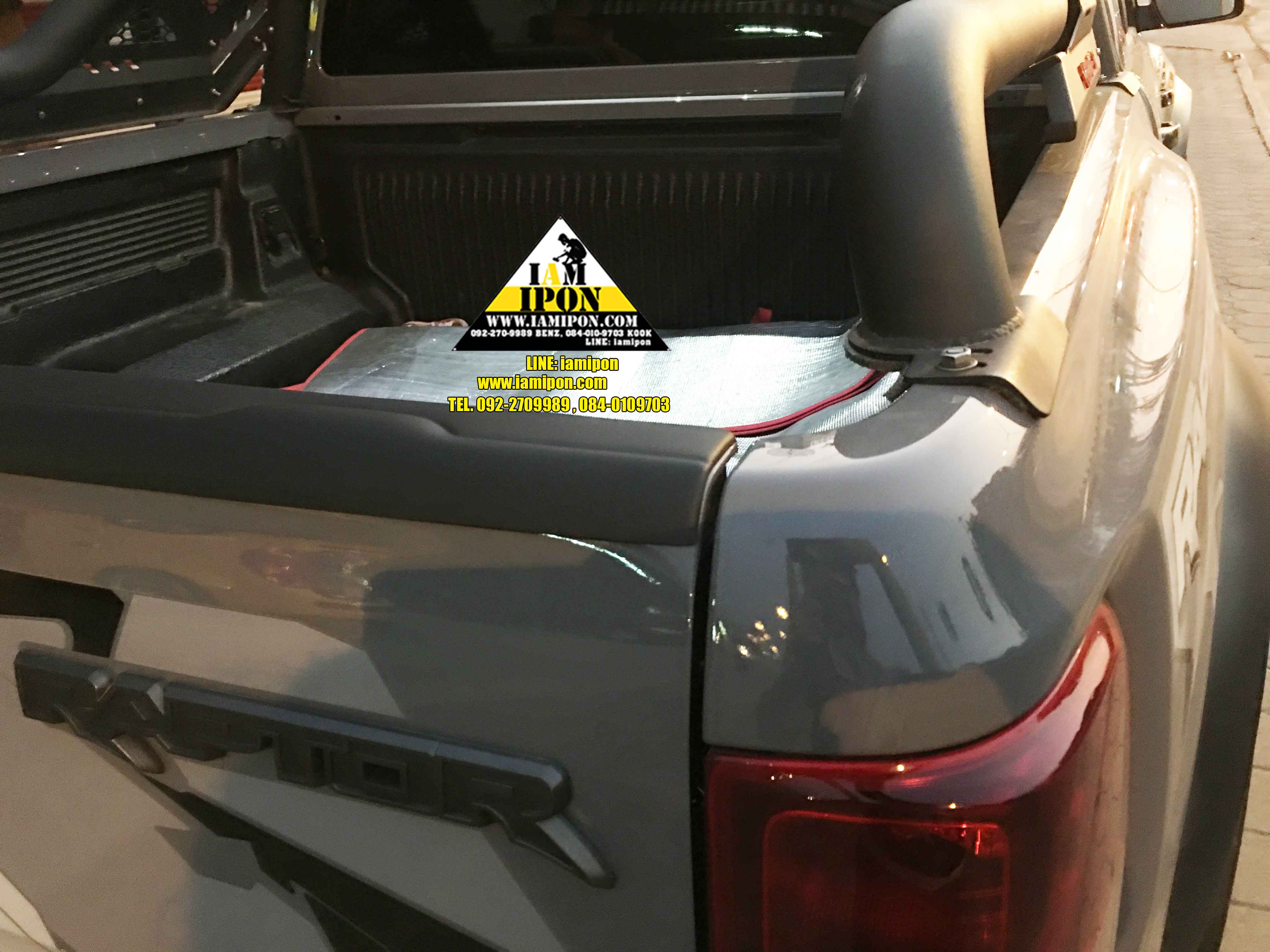 EGDE PROTECTOR PICKUP FULL FORD RANGER RAPTER FLATBLACK กันรอยขอบกระบะดำด้านฟอร์ดเรนเจอร์แร็ปเตอร์