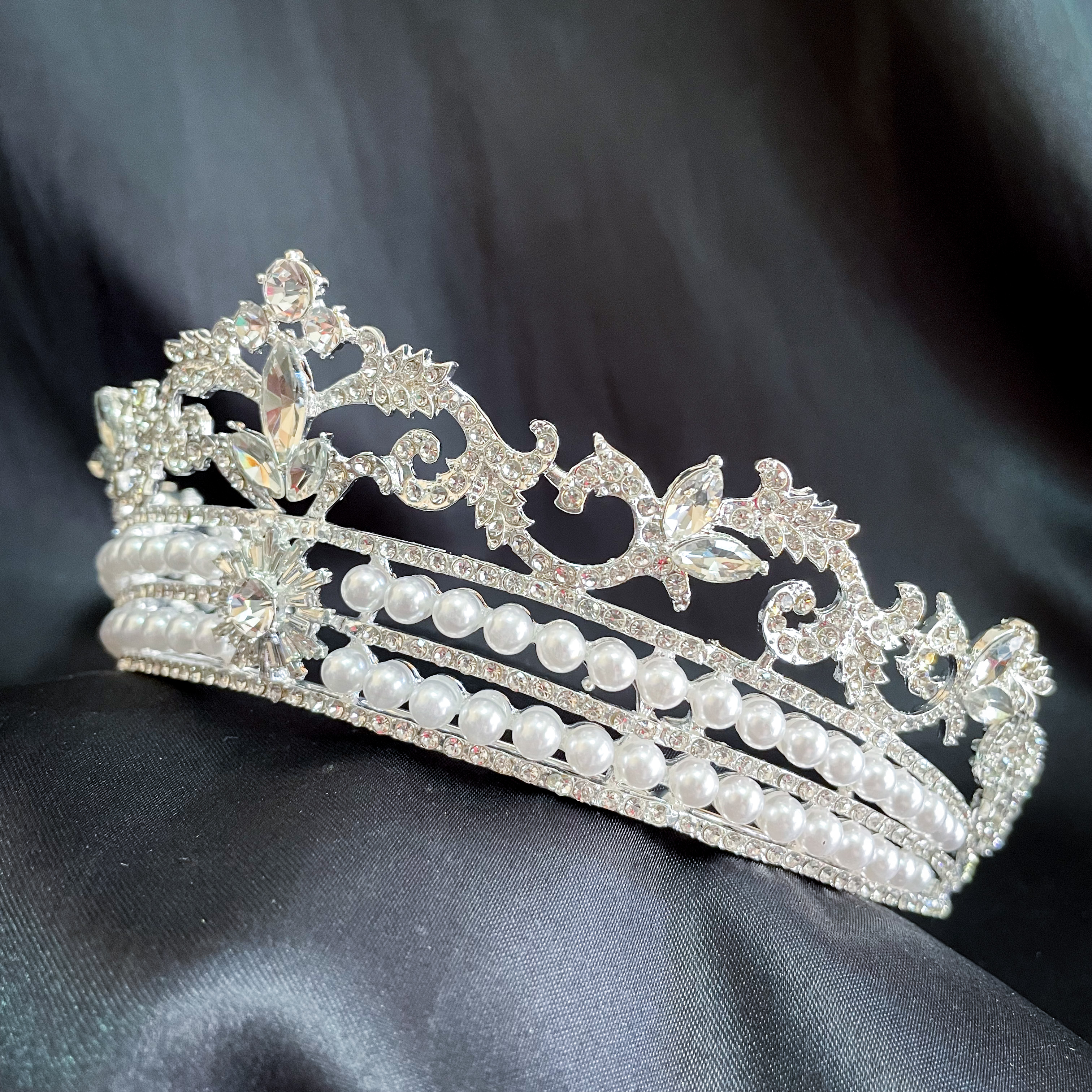 (พร้อมส่ง) เทียร่า 321 มงกุฎเจ้าหญิง งานสวย ปราณีต QCเพชรทุกเม็ด สินค้าพร้อมส่งจากไทย