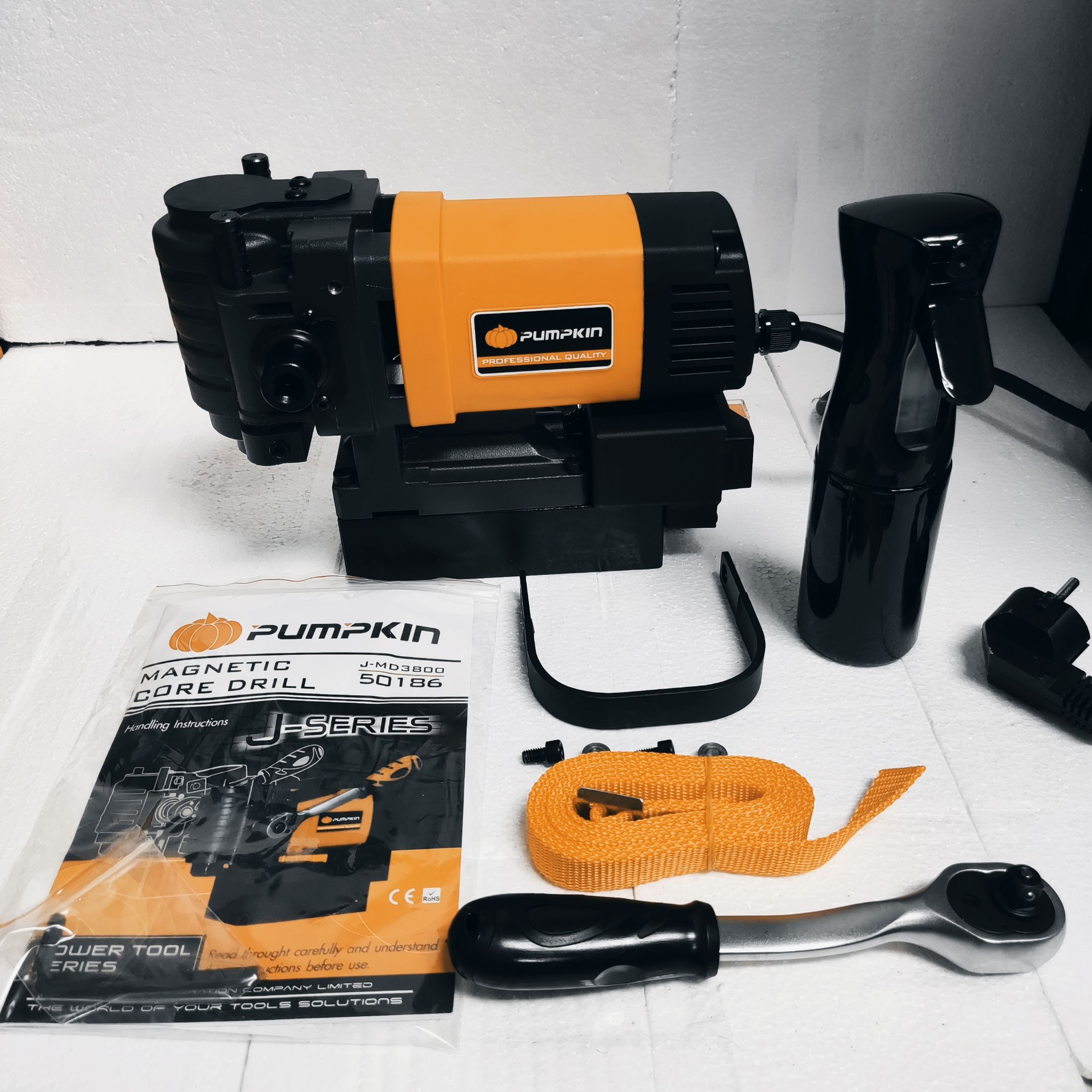 สว่านแม่เหล็กแบบนอน J-MD3800 PUMPKIN #50186