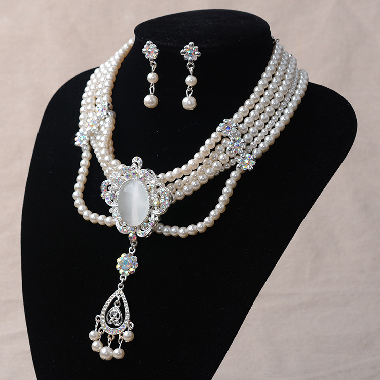 (พร้อมส่ง) สร้อยคอไข่มุก+ต่างหู 019 (หนีบ) ร้านค้าไทย ส่งเร็ว งานสวย เกรดพรีเมี่ยม รีวิวเยอะ