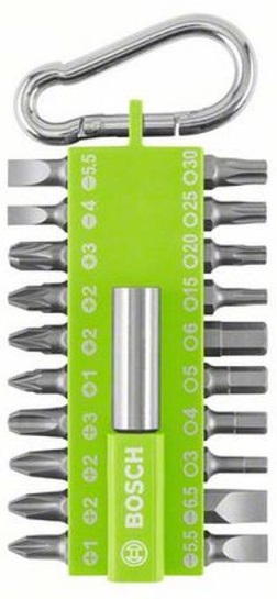 ชุดดอกไขควงพวงกุญแจ 21ตัวชุด BOSCH #2607002823