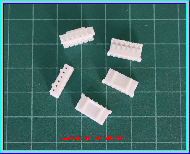 5x เฮาส์ชิ่งคอนเน็คเตอร์ 6 ขา พิทซ์ 2.0 มม (Housing Connector)