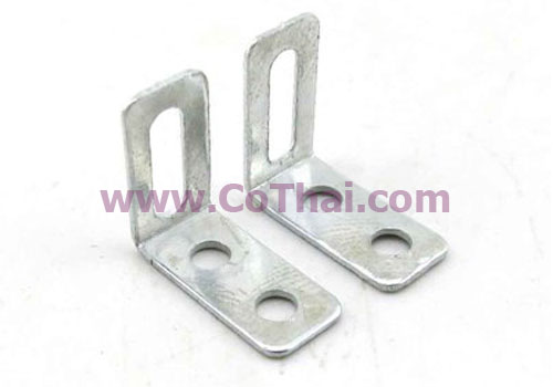 ฉาก 2รู+ร่องยาว โลหะ 10.5x10.5x5