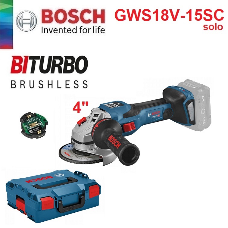 หินเจียร4" ไร้สาย GWS18V-15SC BOSCH SOLO