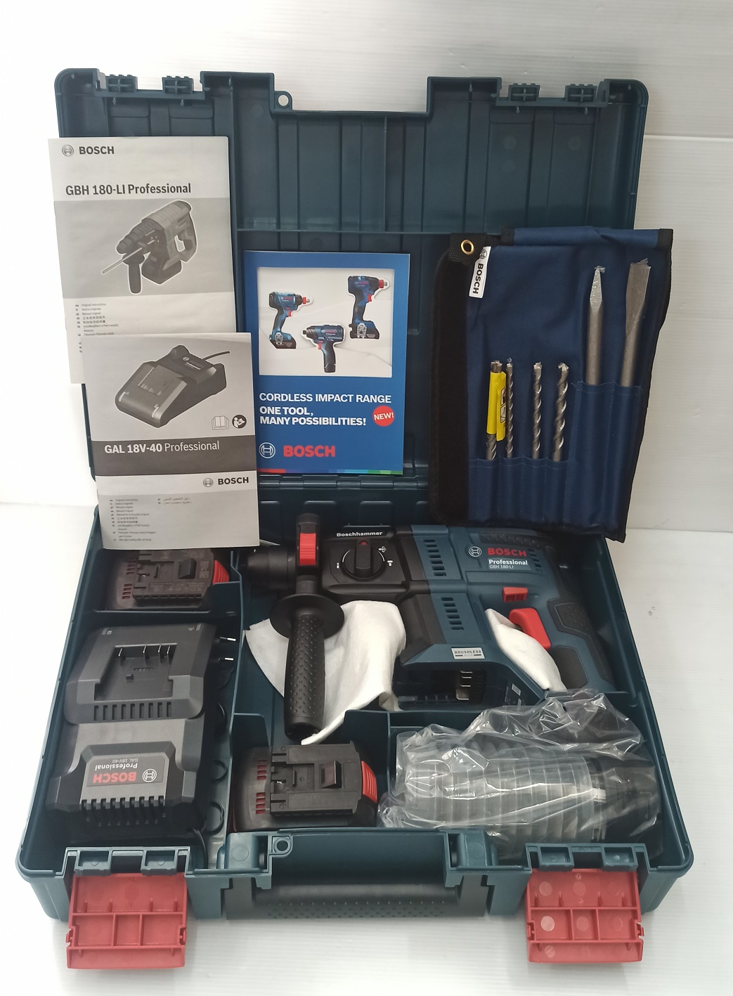 สว่านโรตารี่ไร้สาย GBH180-LI BOSCH