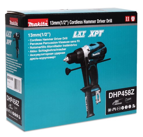 สว่านกระแทกไร้สาย DHP458Z MAKITA