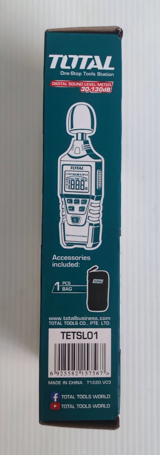 เครื่องวัดระดับเสียง TETSL01 ( Digital Sound Level Meter ) มิเตอร์วัดเสียง เครื่องวัดเสียง วัดระดับเสียง TOTAL