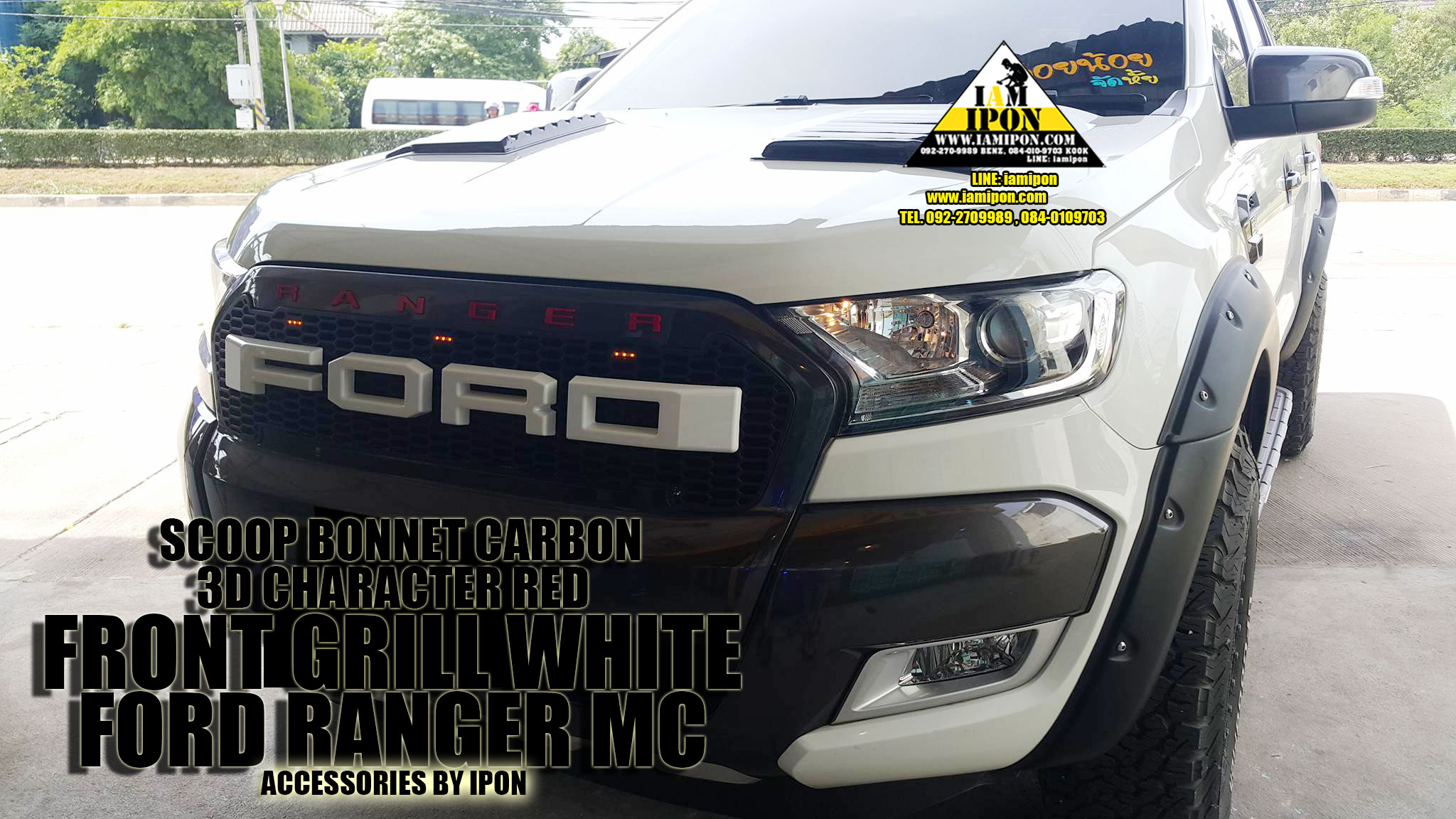 3D CHARACTER FRONT GRILL FORD RANGER MC ตัวหนังสือติดกระจังหน้าฟอร์ดเรนเจอร์ MC
