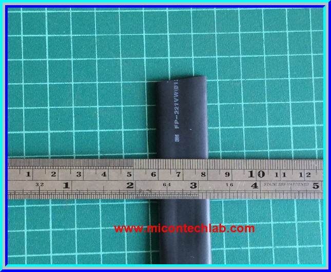 1x Heat Shrink Tube 13.0mm Black Color Length 1 meter 3M Brand (ท่อหด 13.0มม ยี่ห้อ 3M)