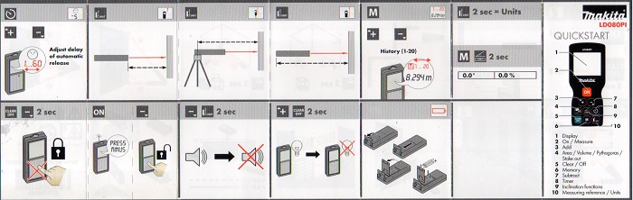 เลเซอร์วัดระยะ80ม. LD080PI MAKITA