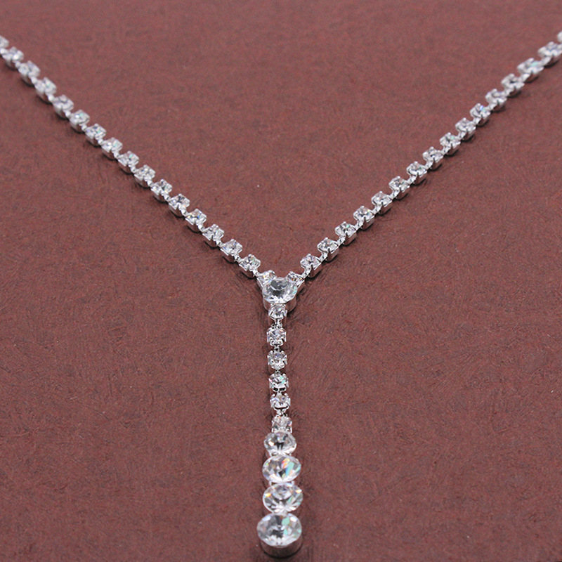 (พร้อมส่ง) สร้อยคอ+ต่างหู 005 (เข็ม)